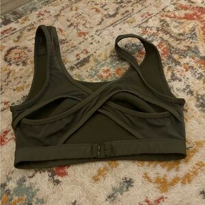 Aerie Deep Olive Sports Bra